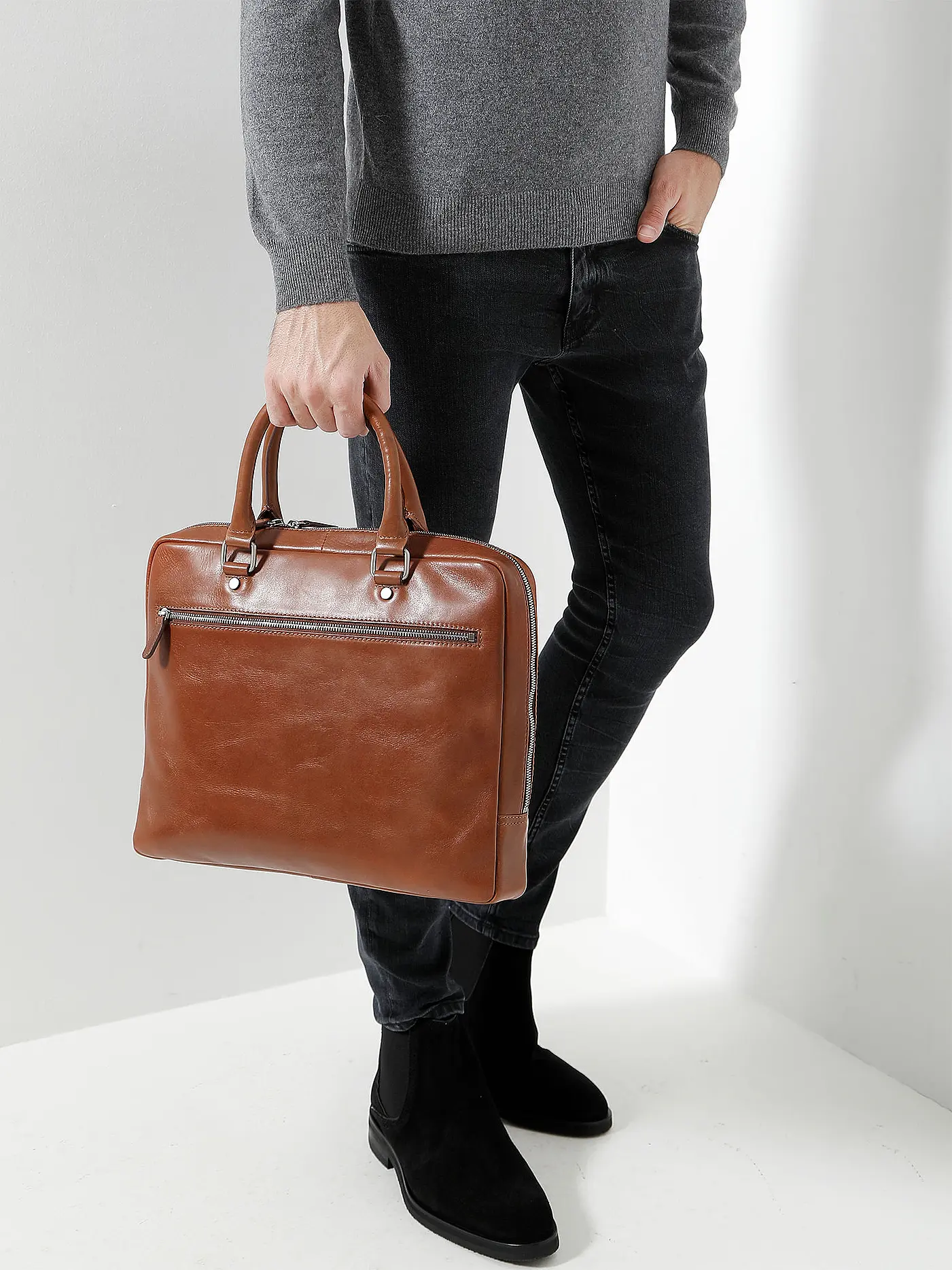 LEONHARD HEYDEN | Ledertasche - Aktentasche " Cambridge " | 
